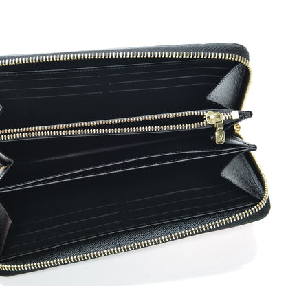 Louis Vuitton Epi Damier Race Zippy Wallet Black Yellow 5 of 7