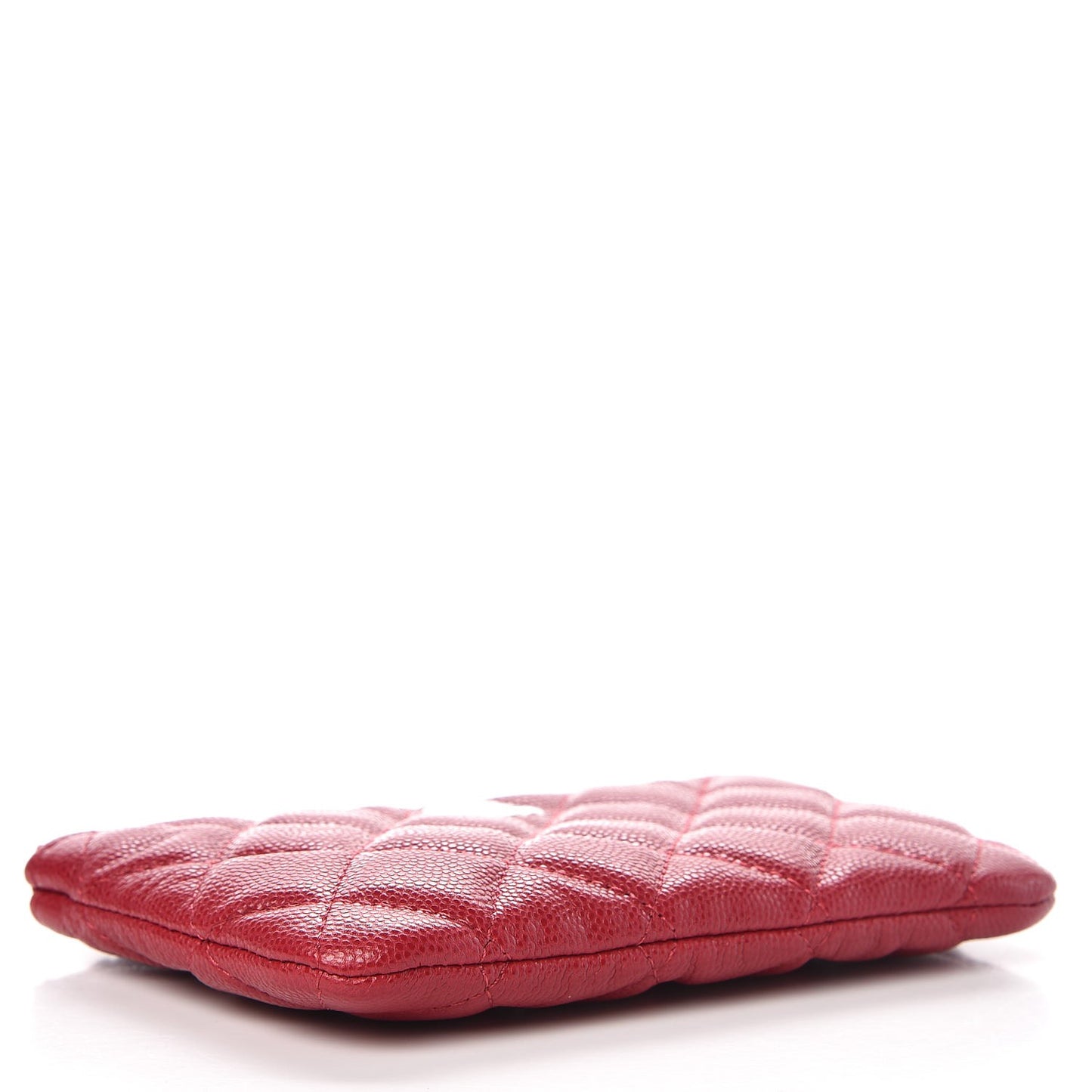 Caviar Quilted Small Cosmetic Case Pink