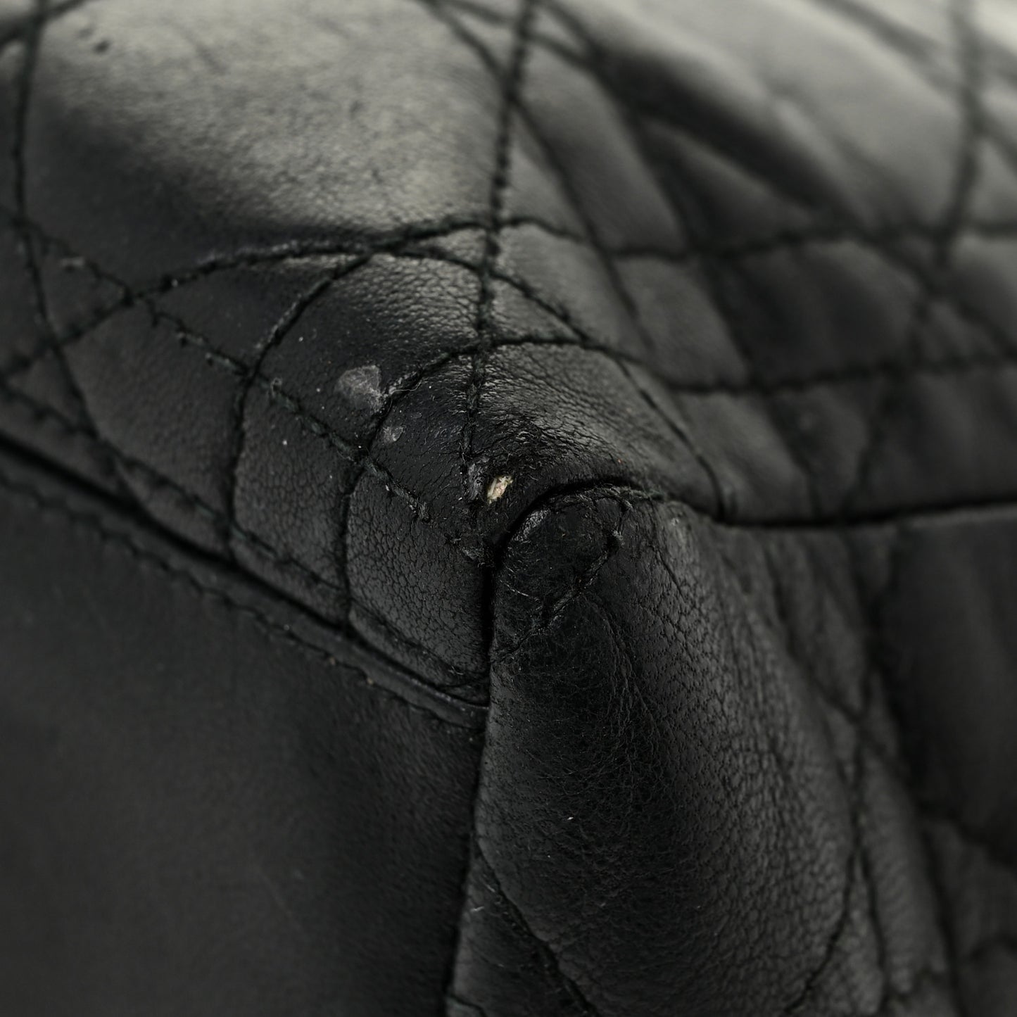 Lambskin Cannage Medium Lady Dior Black