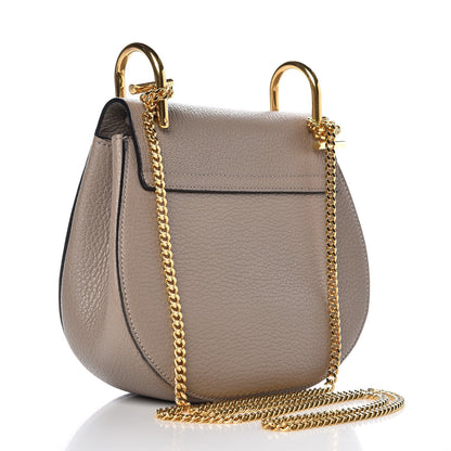 Chloe Grained Lambskin Mini Drew Shoulder Bag Motty Grey 3 of 7