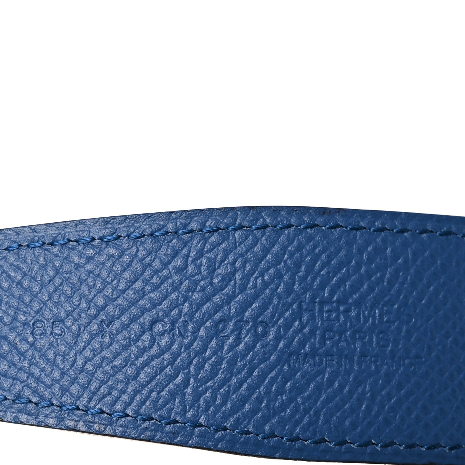 Hermes Swift Epsom Reversible Glenan 32mm Belt 85 34 Bleu Agate Black 6 of 7