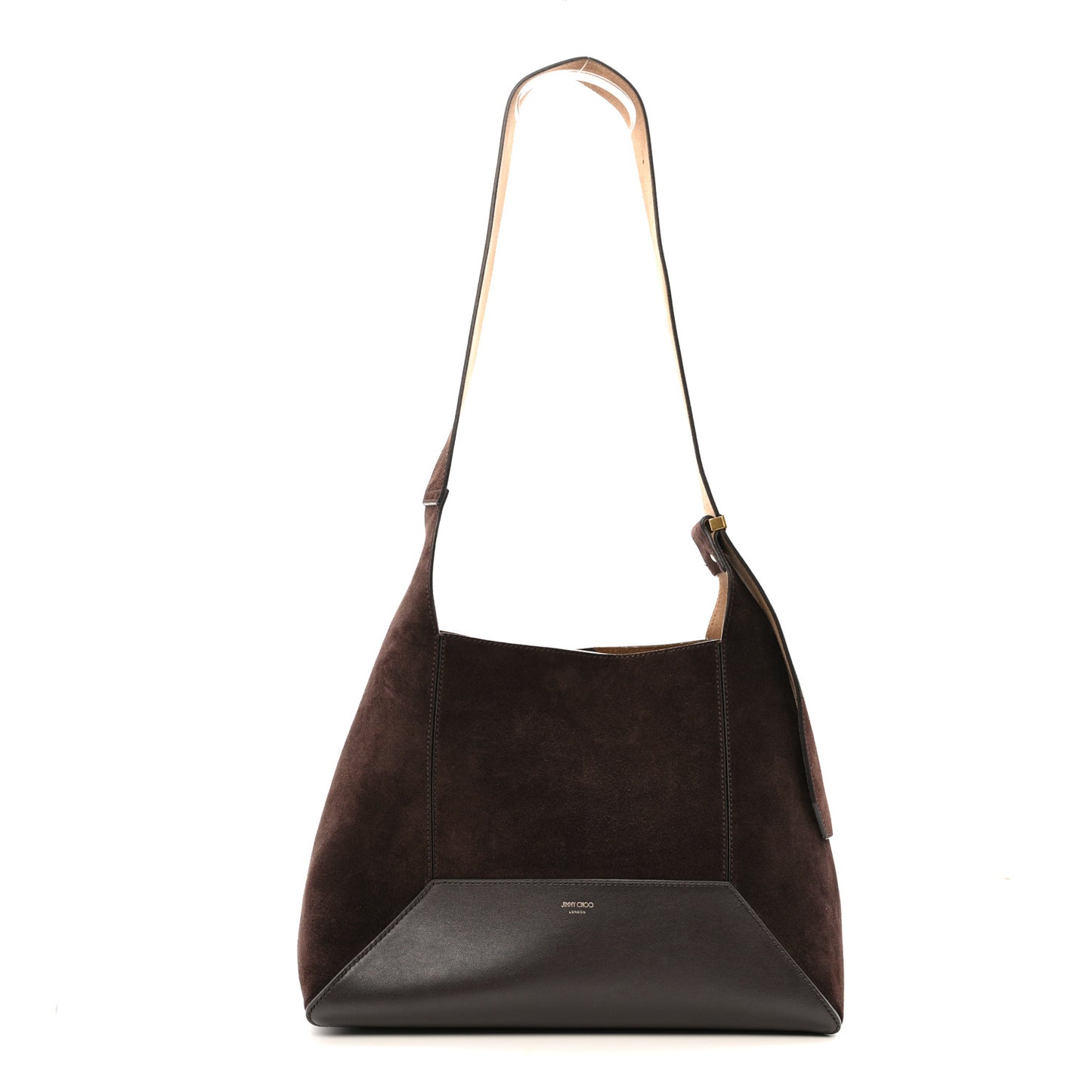 Suede Calfskin Medium Diamond Hobo Coffee