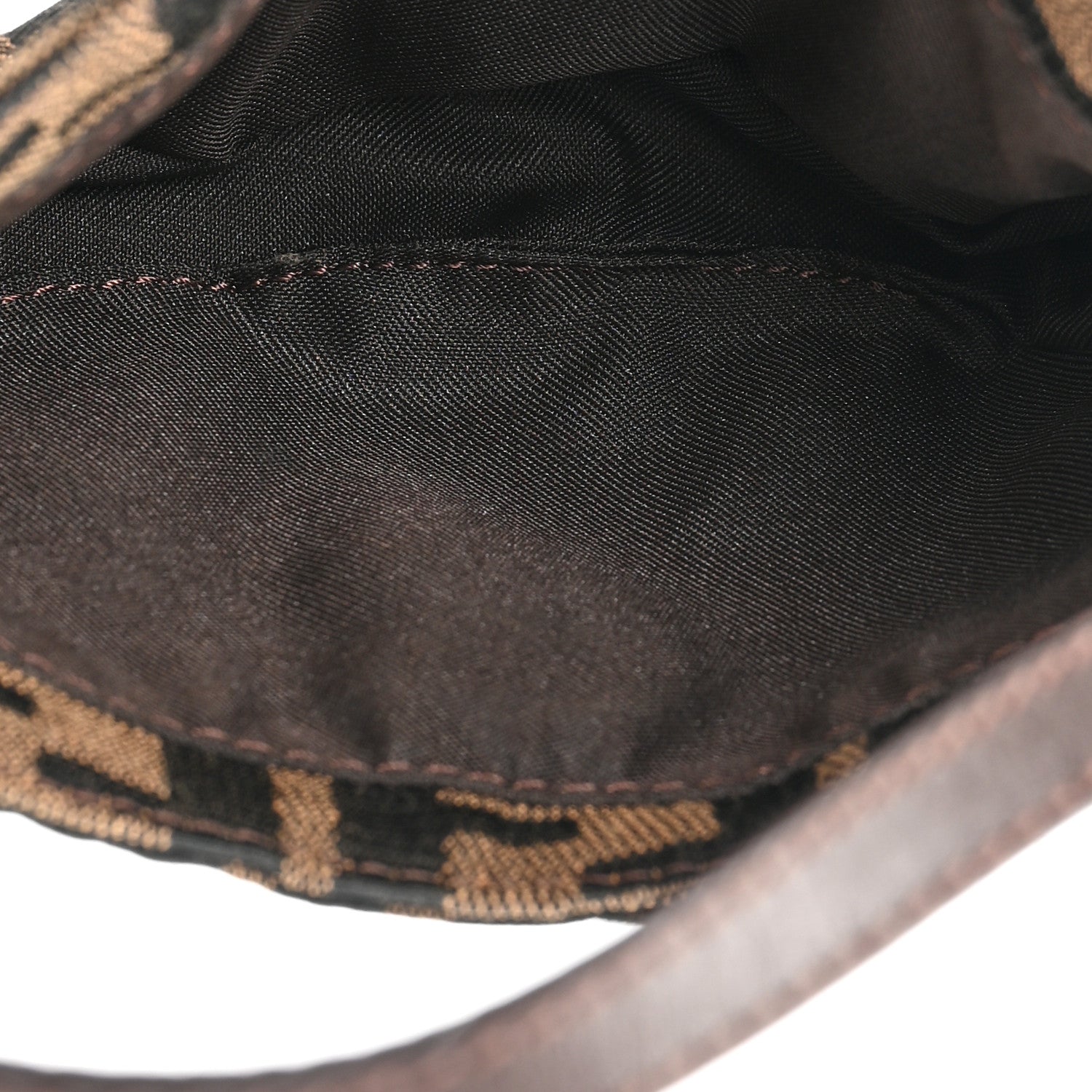 Fendi Zucca Mini Half Moon Baguette Tobacco 5 of 9