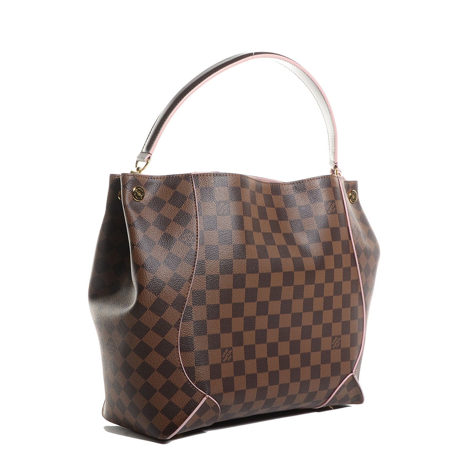 Damier Ebene Caissa Hobo Rose Ballerine