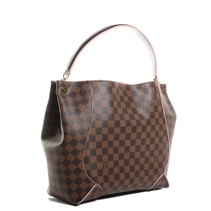 Louis Vuitton Damier Ebene Caissa Hobo Rose Ballerine 3 of 7