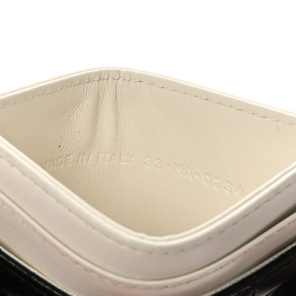 Christian Dior Lambskin Cannage Lady Dior Card Holder Black White 7 of 7