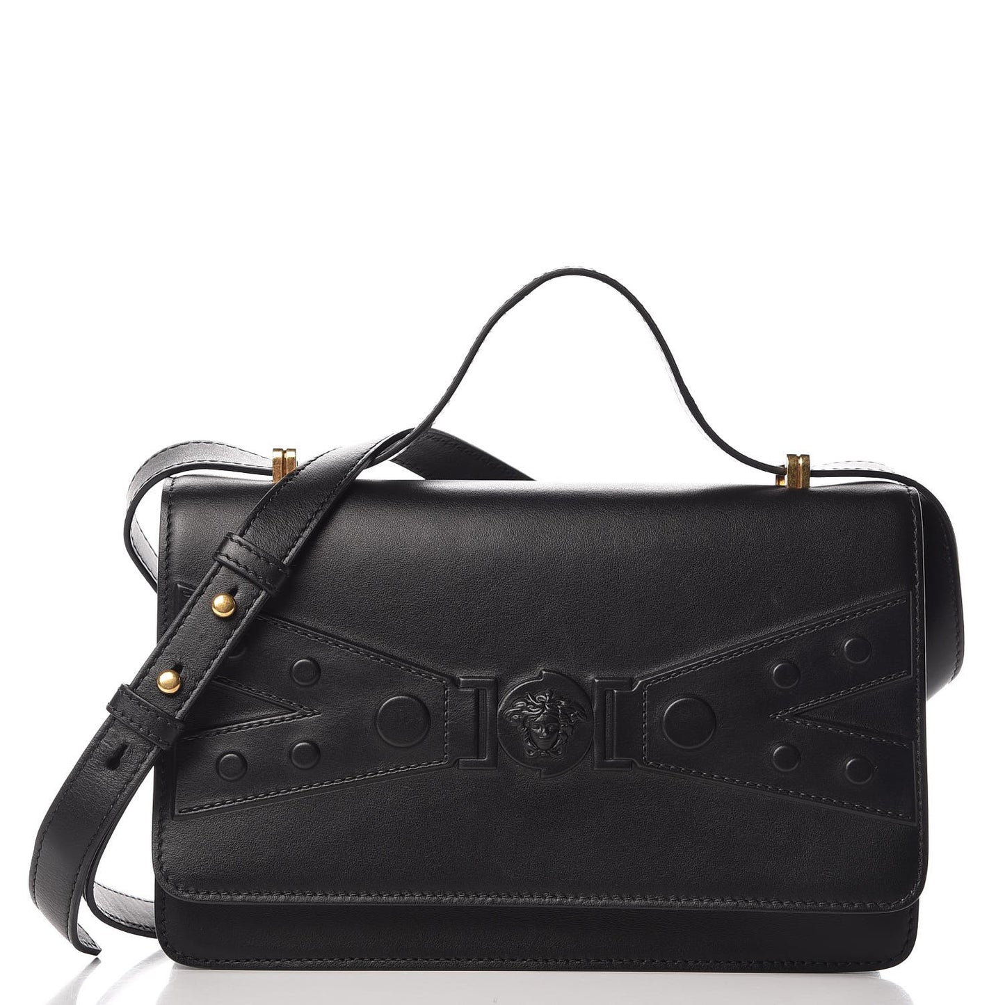 Calfskin Tribute X Shoulder Bag Black