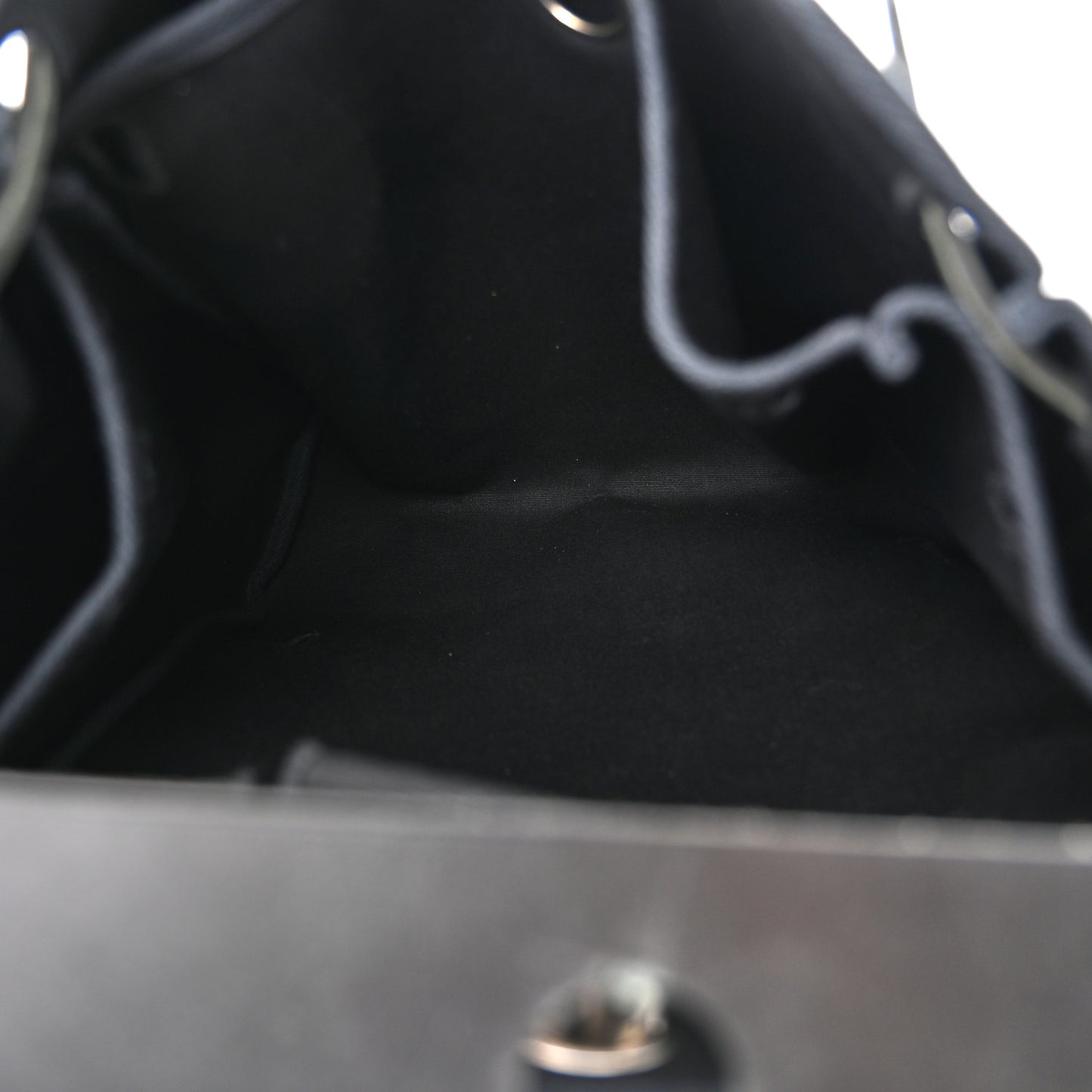 Toile Vache Calfskin Herbag 30 PM Backpack Black