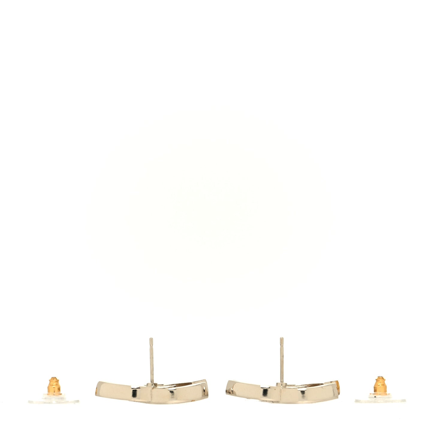 Crystal CC Earrings Light Gold