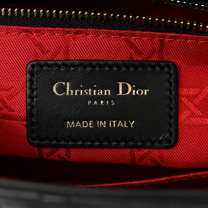 Christian Dior CHRISTIAN DIOR Lambskin Cannage Small My ABCDior Lady Dior Black 6 of 11
