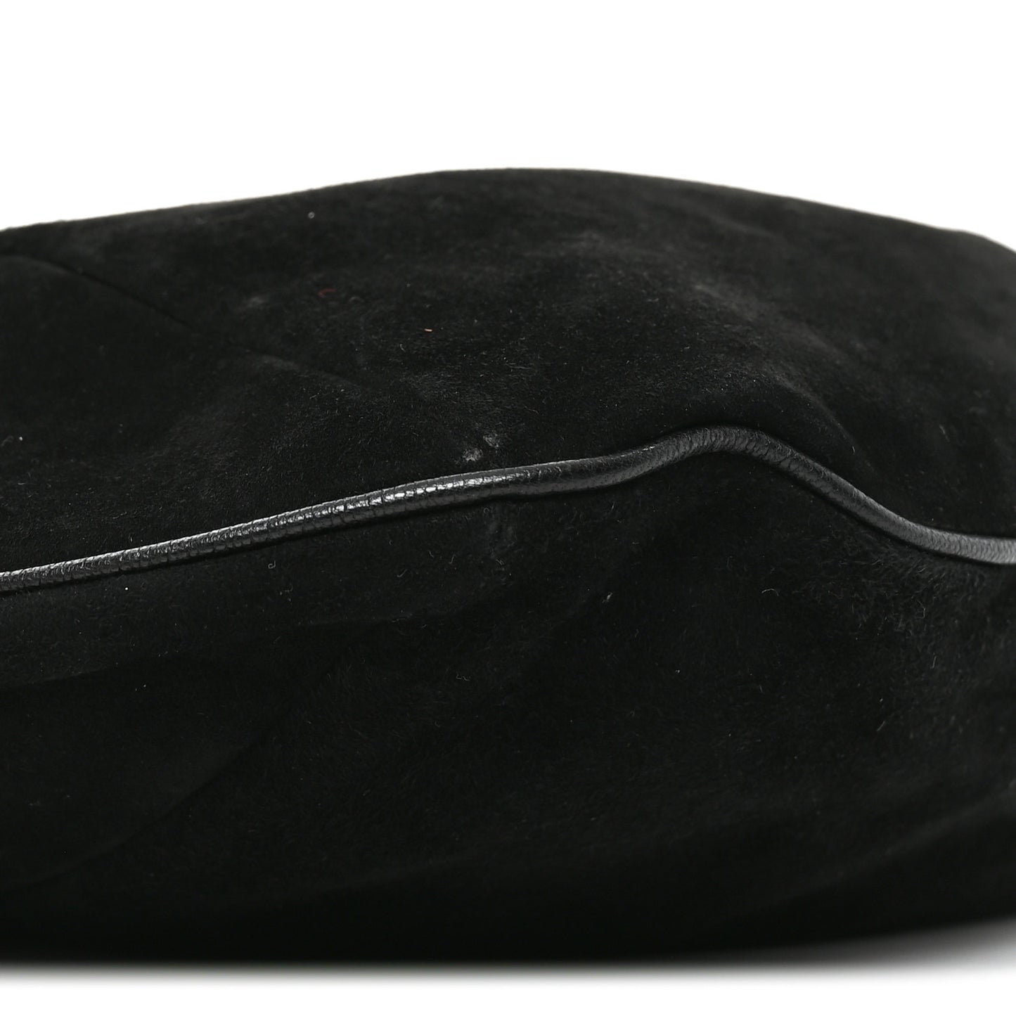 Suede Buffalo Horn Mombasa Hobo Black