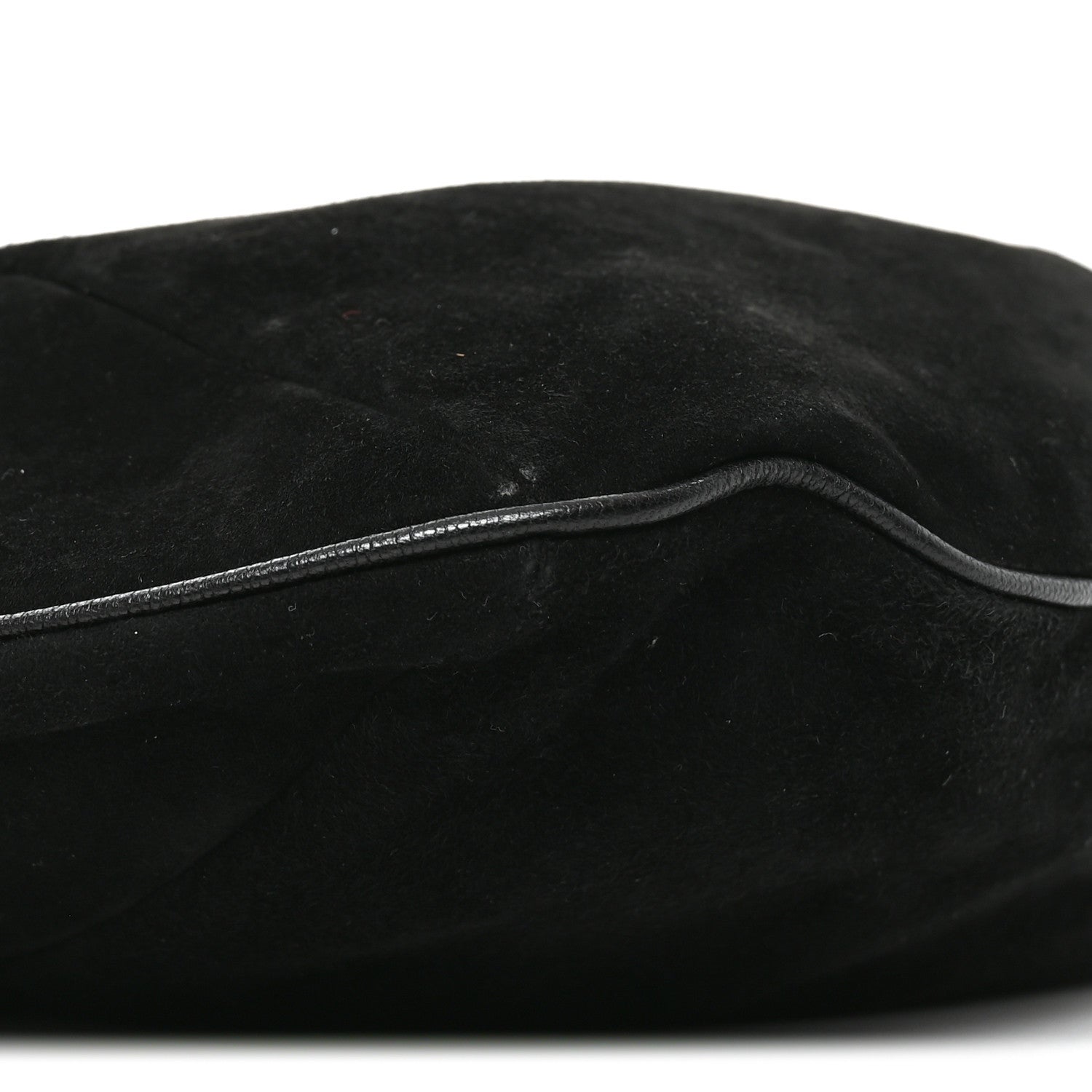 Saint Laurent Suede Buffalo Horn Mombasa Hobo Black 9 of 10