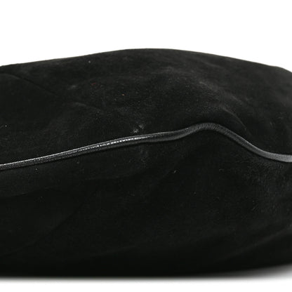 Saint Laurent Suede Buffalo Horn Mombasa Hobo Black 9 of 10