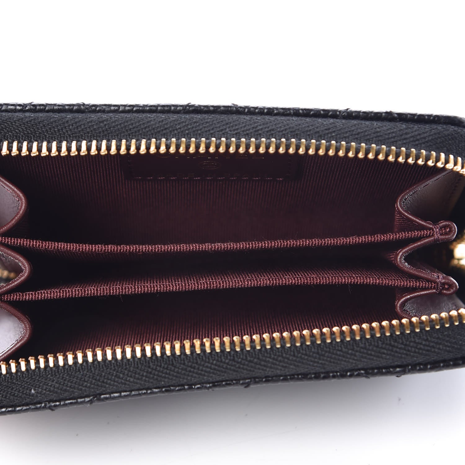 Chanel Caviar Quilted Zip Coin Purse Black 5 of 8