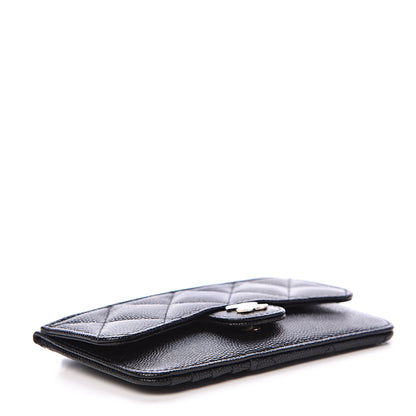 Chanel Caviar Quilted Flap Zip Card Holder Black 3 of 7