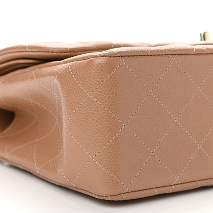 Chanel Caviar Quilted Jumbo Double Flap Beige 9 of 11
