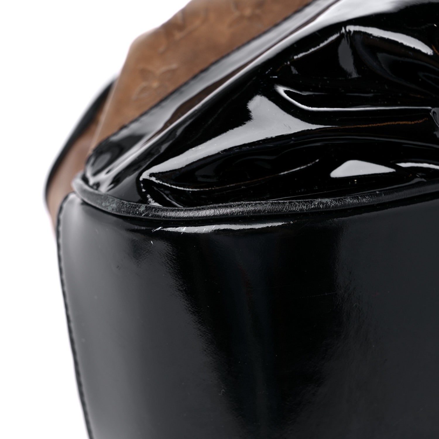 Louis Vuitton Monogram Embossed Polly Hobo Taupe 7 of 12