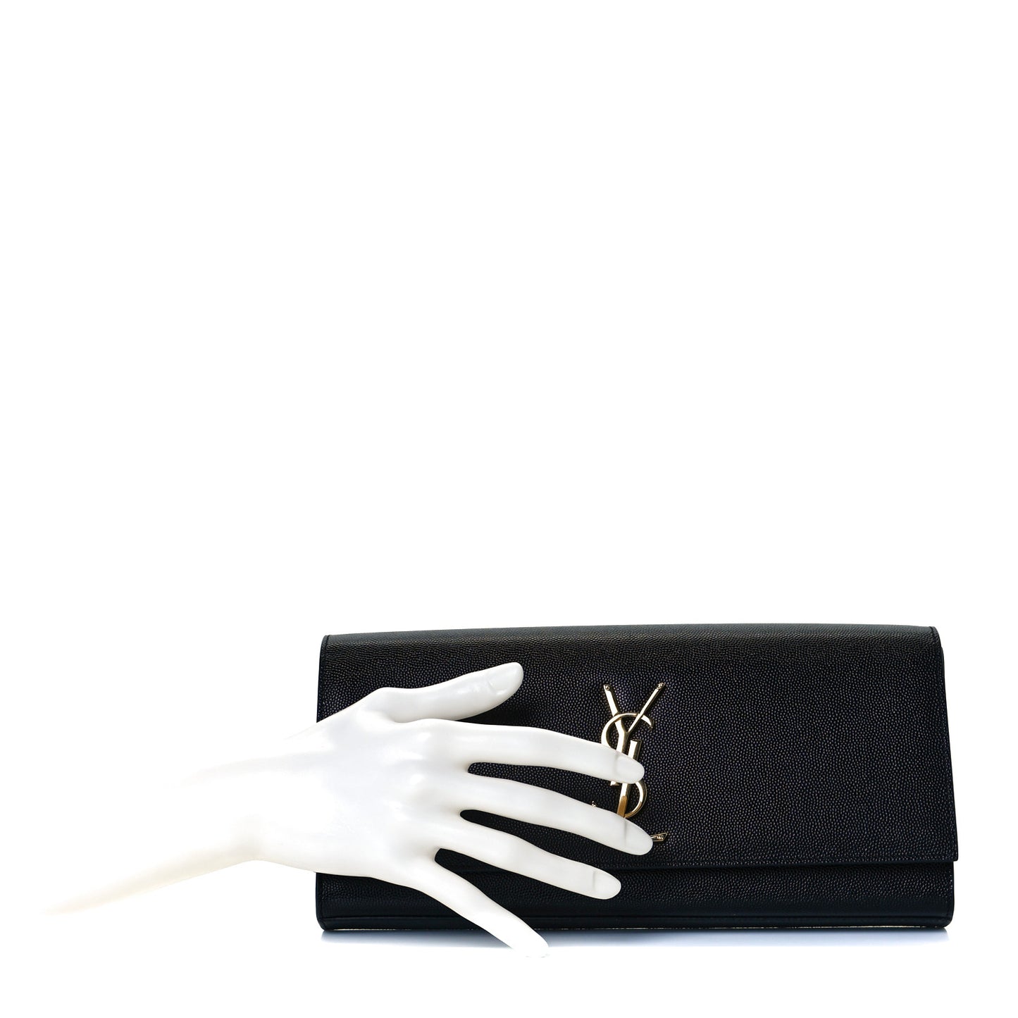 Grain De Poudre Monogram Cassandre Clutch Black