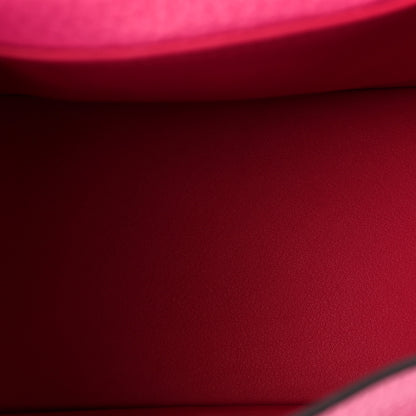 Hermes Taurillon Clemence Mini Lindy 20 Rose Extreme 5 of 10