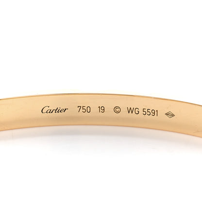 Cartier 18K Yellow Gold LOVE Bracelet 19 4 of 5
