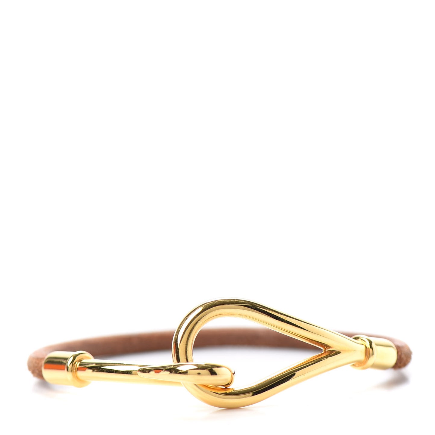 Natural Bridle Jumbo Hook Bracelet Bouton