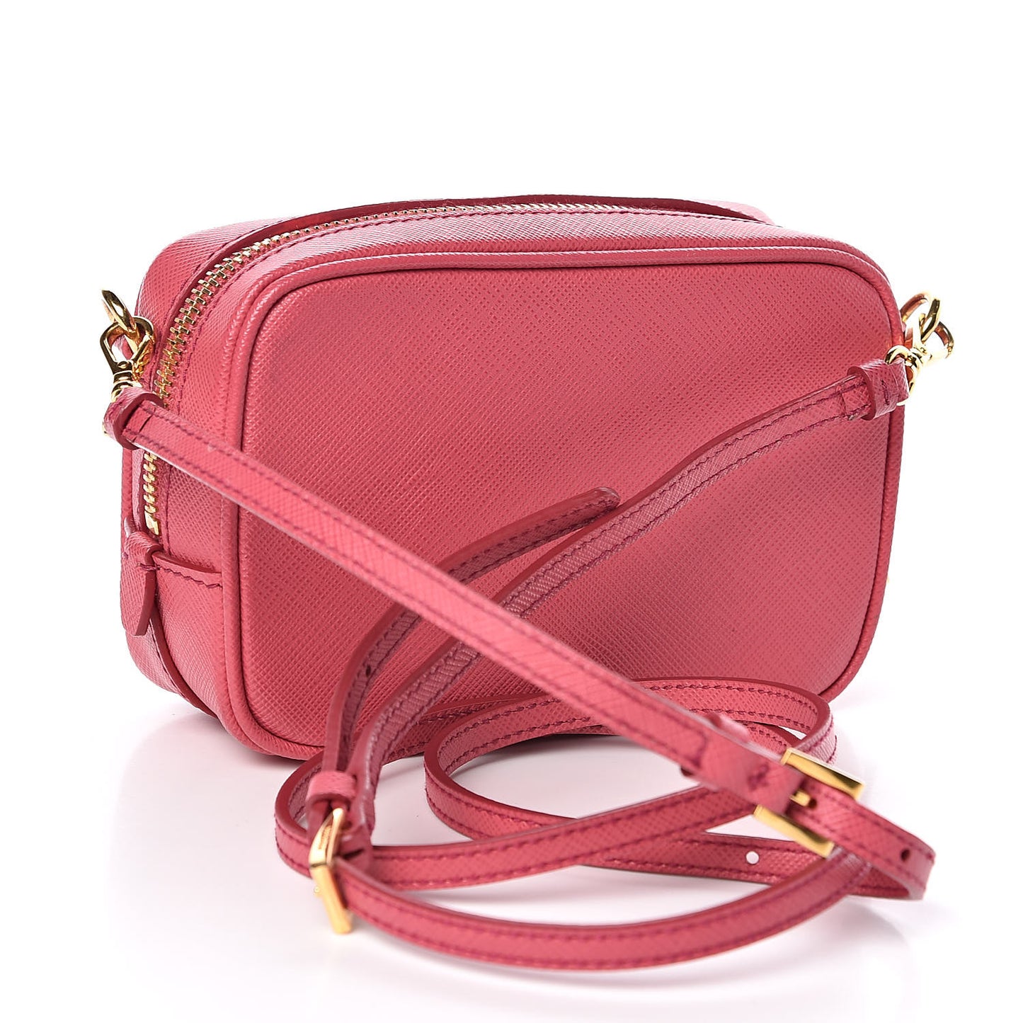 Saffiano Mini Camera Crossbody Peonia