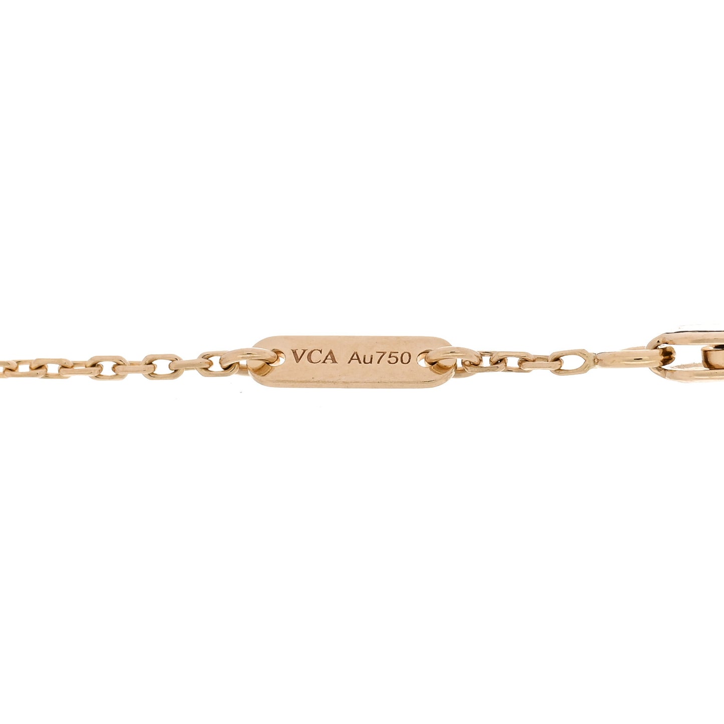 18K Yellow Gold Mother of Pearl Sweet Alhambra Bracelet