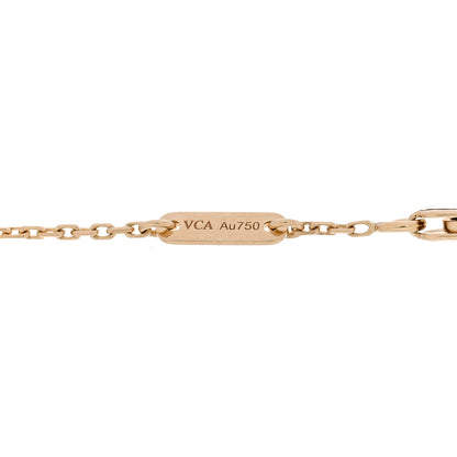 Van Cleef & Arpels 18K Yellow Gold Mother of Pearl Sweet Alhambra Bracelet 3 of 5