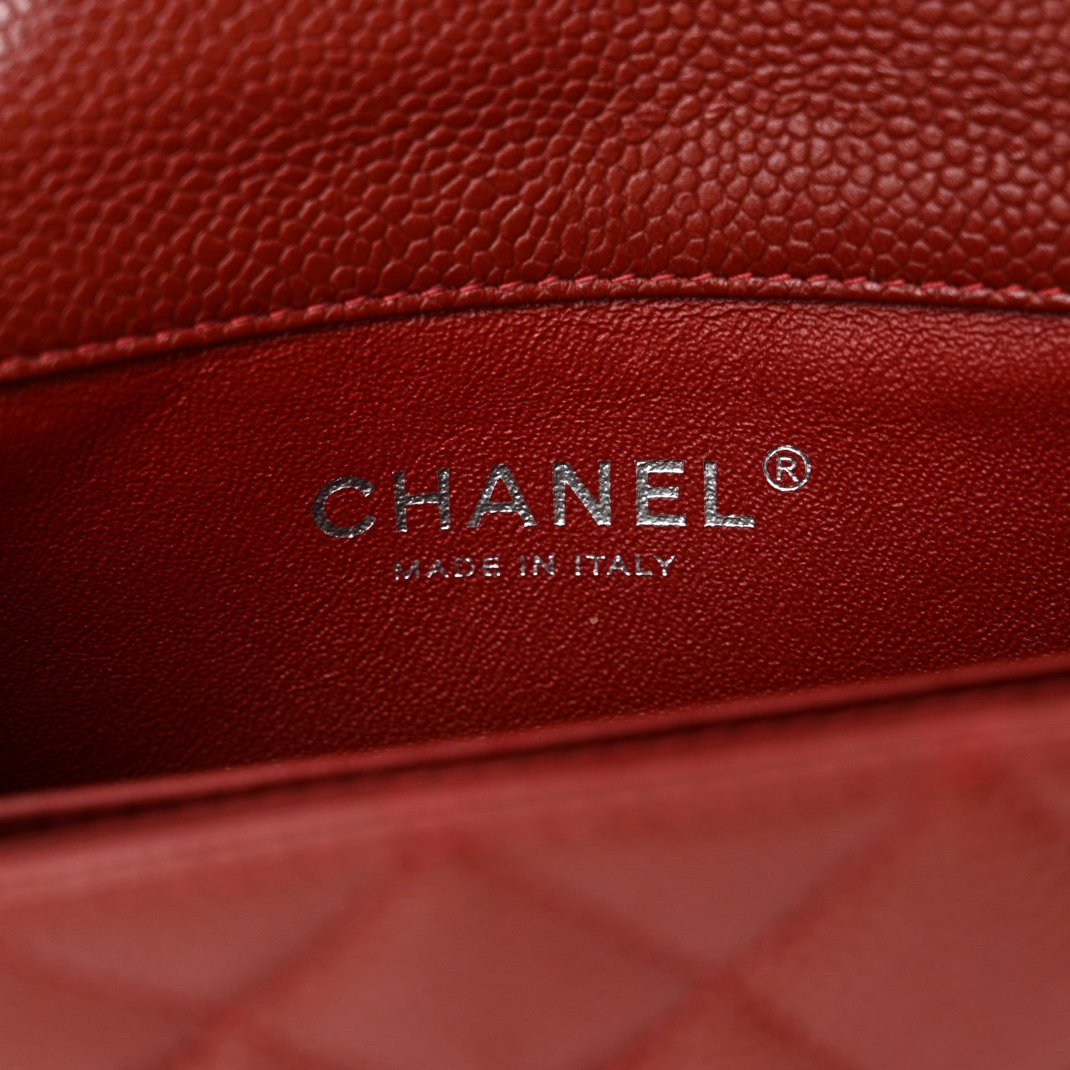 Chanel Caviar Quilted Extra Mini Flap Burgundy 6 of 12