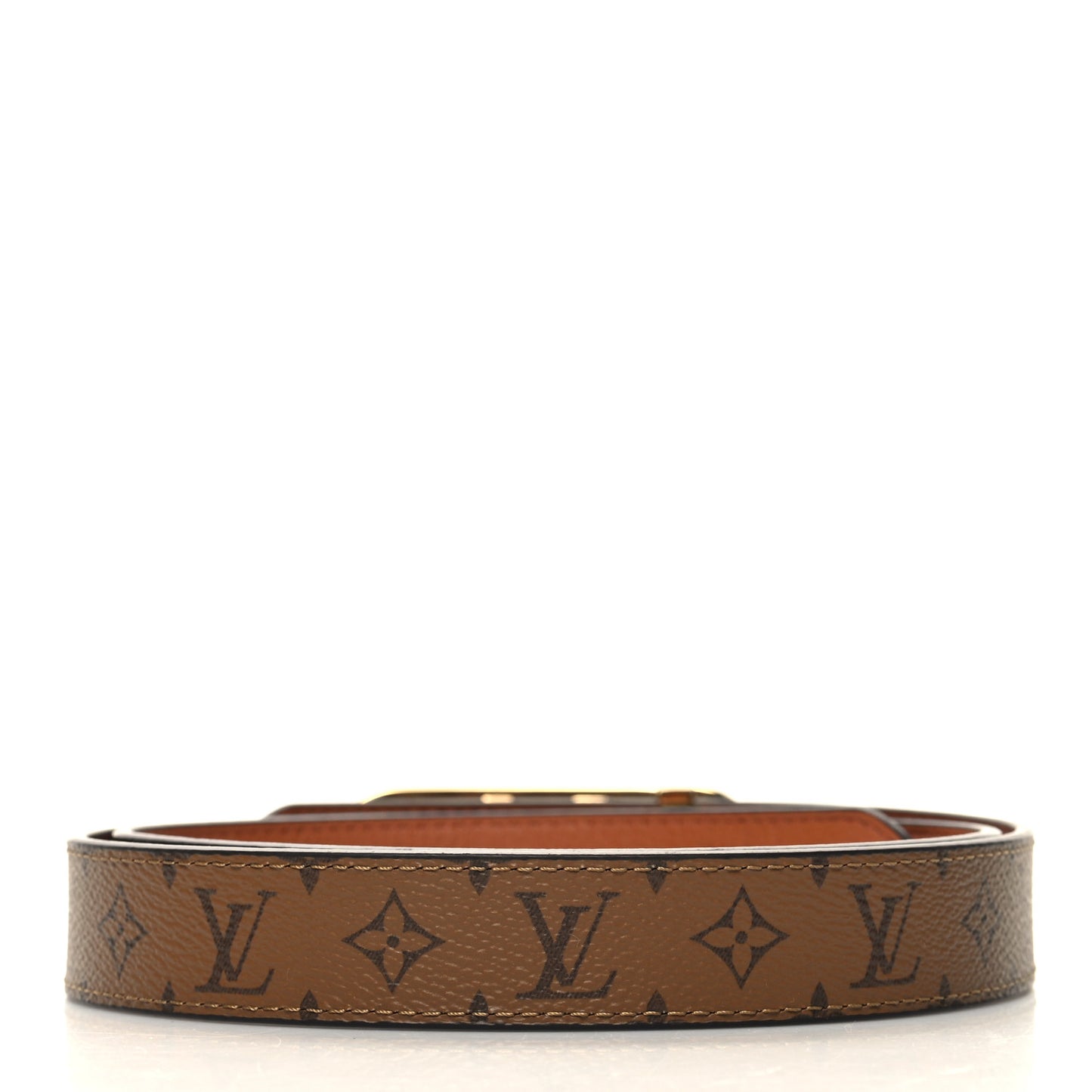Reverse Monogram 25mm My LV Chain Reversible Belt 85/34 Black