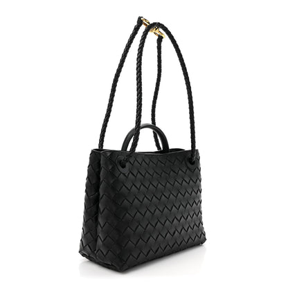 Bottega Veneta Nappa Intrecciato Small Andiamo Shoulder Bag Black 3 of 9
