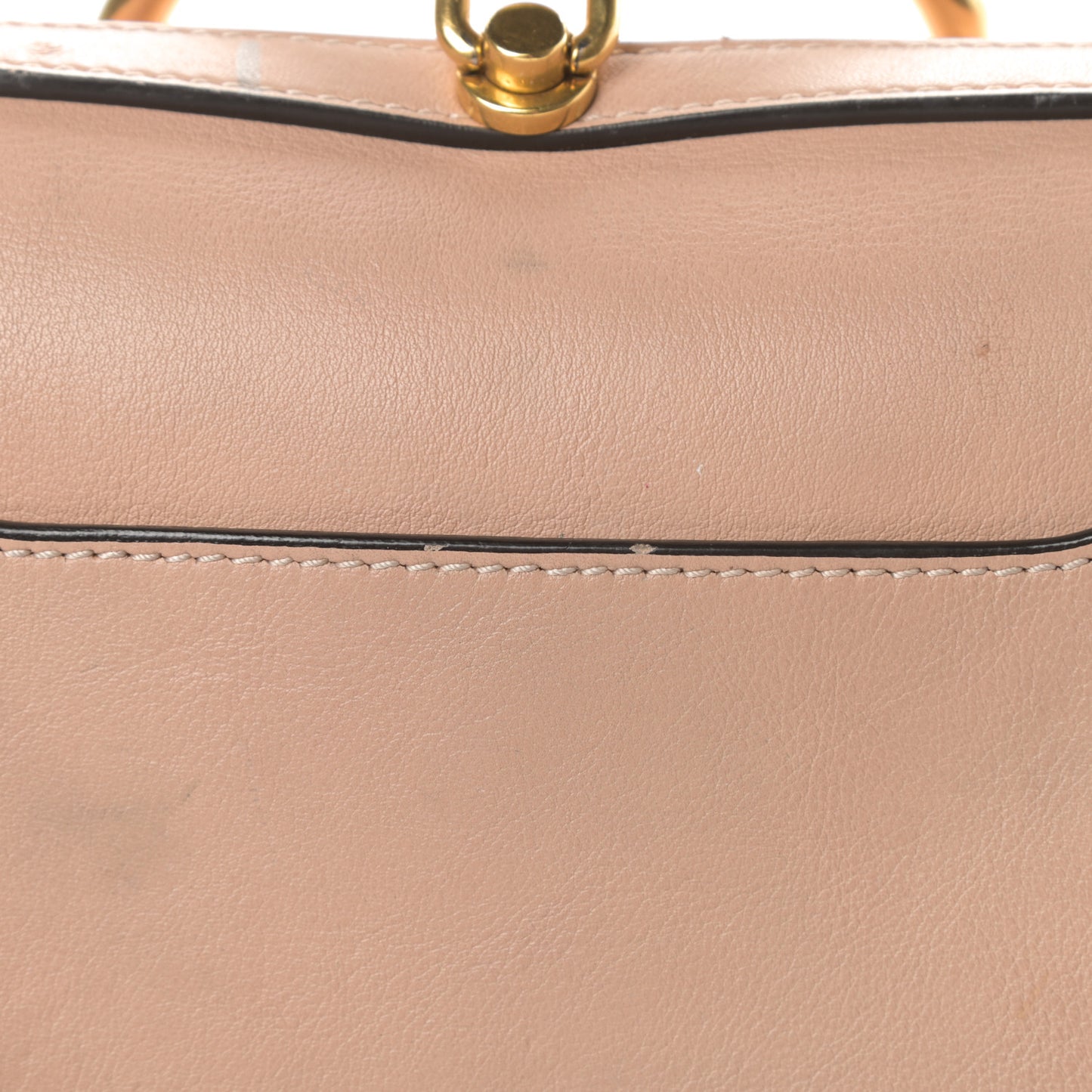 Calfskin Suede Medium Nile Bracelet Bag Biscotti Beige