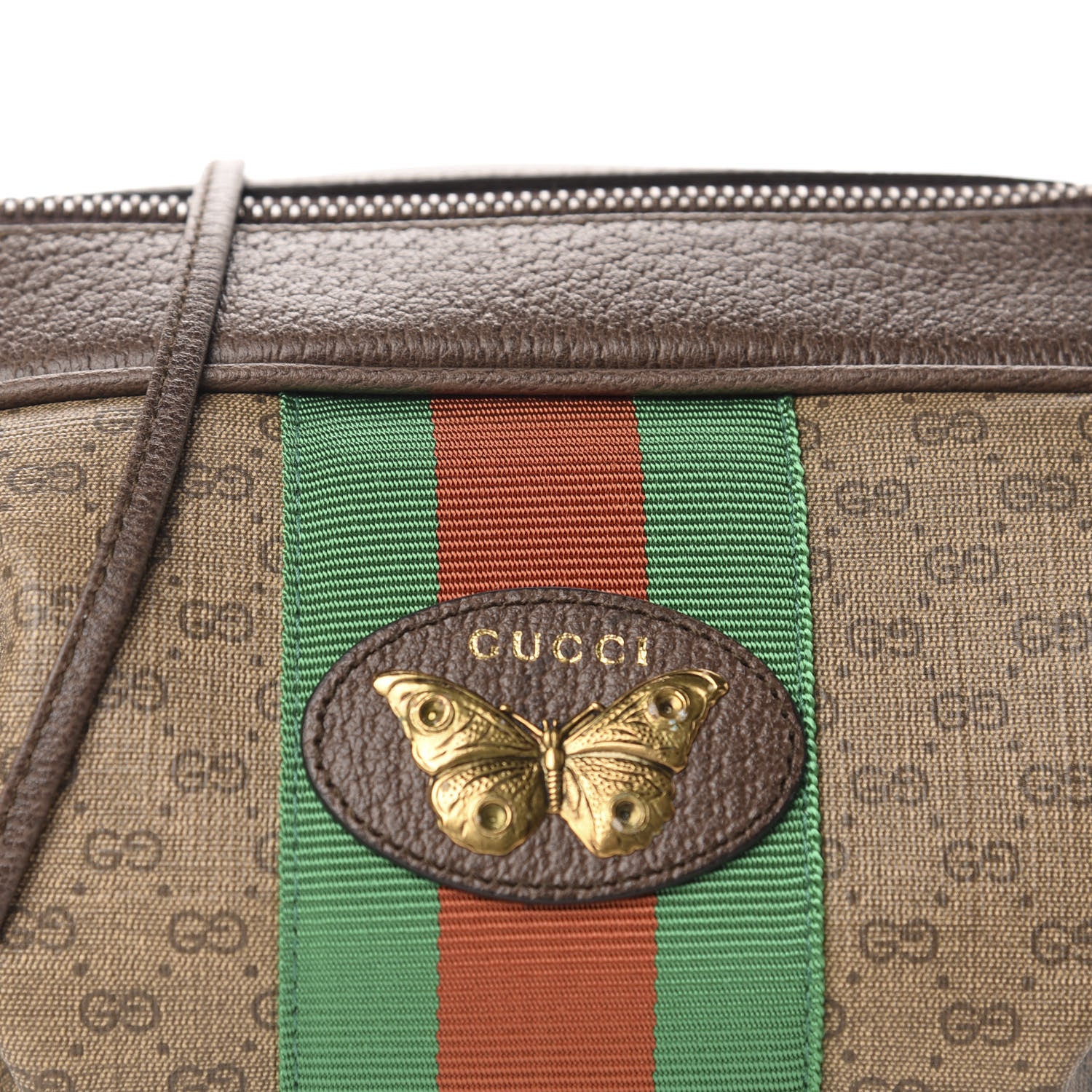 Gucci Mini Vintage GG Supreme Monogram Web Butterfly New Candy Crossbody Beige New Acero 10 of 11