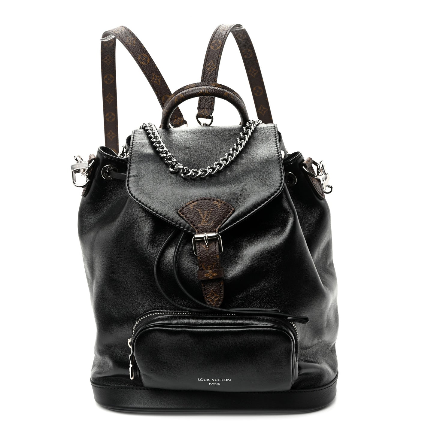 Lambskin Monogram Montsouris Vibe PM Black