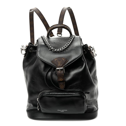 Louis Vuitton Lambskin Monogram Montsouris Vibe PM Black 1 of 9