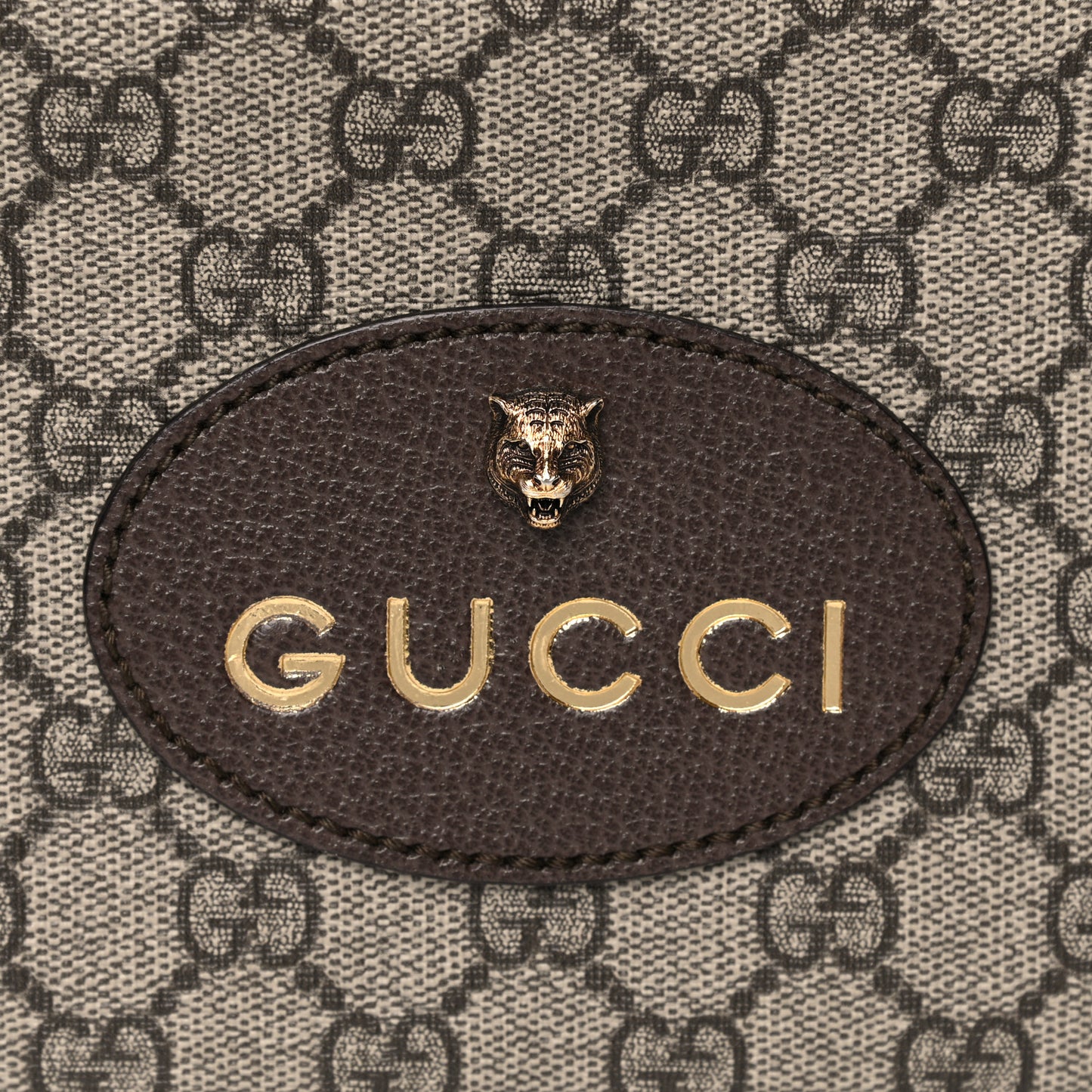 GG Supreme Monogram Web Neo Vintage Shoulder Bag Beige New Acero Crop