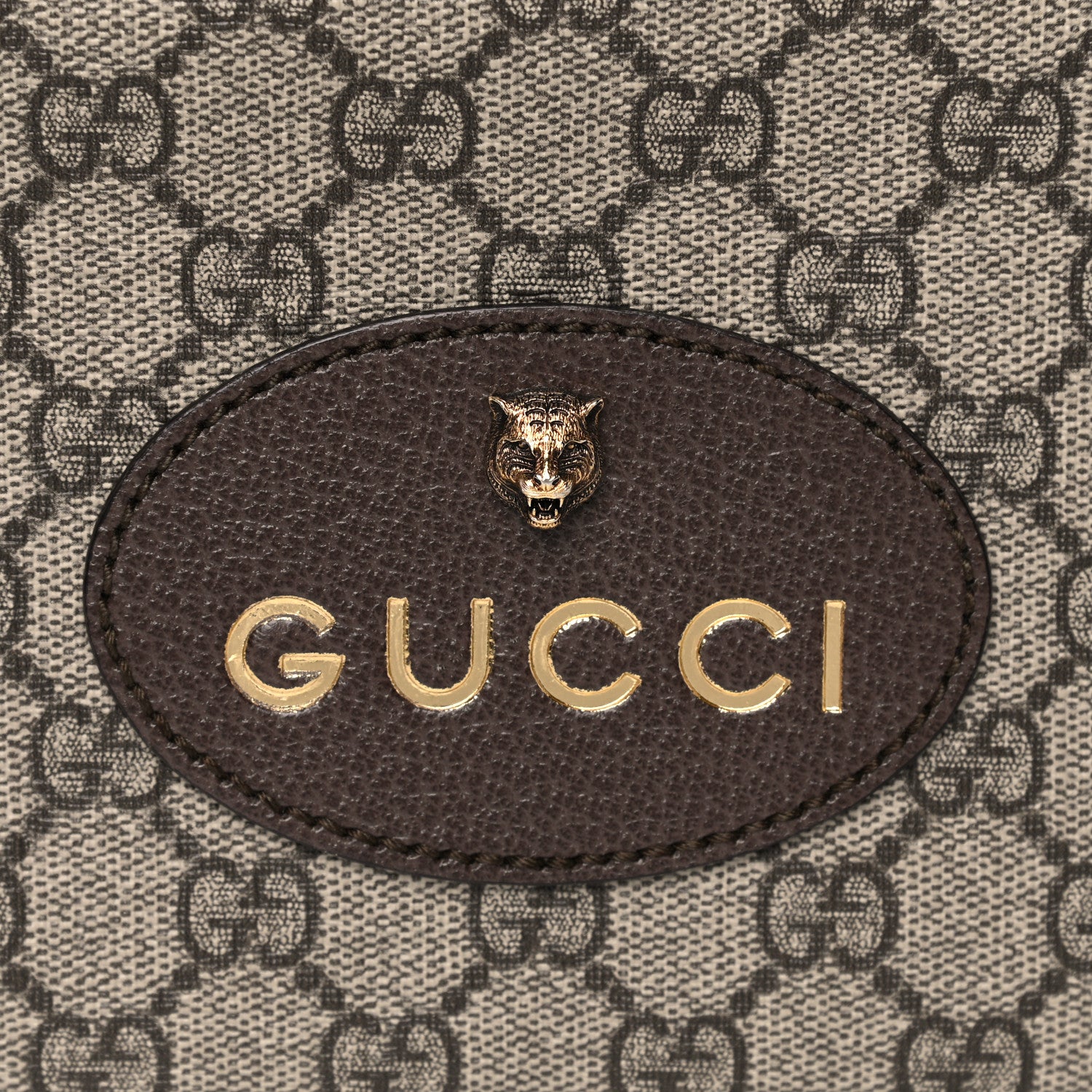 Gucci GG Supreme Monogram Web Neo Vintage Shoulder Bag Beige New Acero Crop 10 of 10
