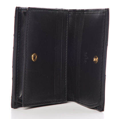 Gucci Calfskin Matelasse GG Marmont Card Case Wallet Black 7 of 8