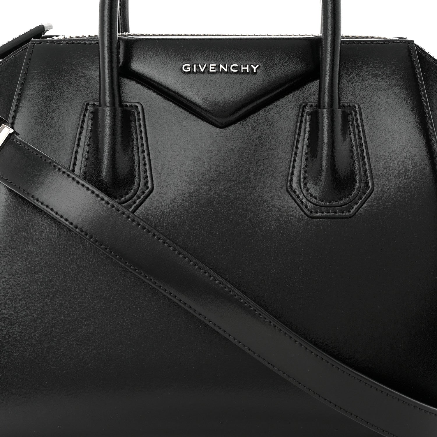 Givenchy Shiny Lord Calfskin Small Antigona Black 8 of 10
