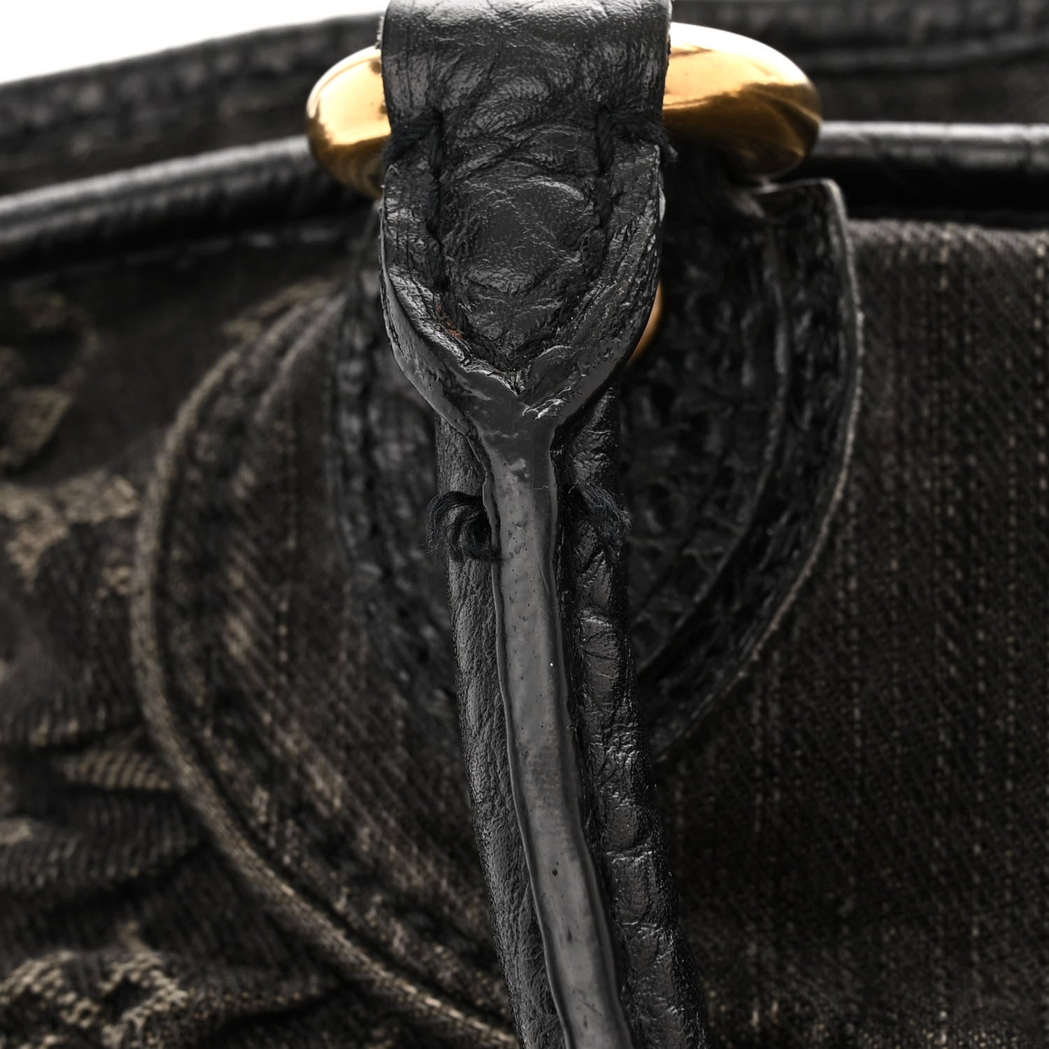 Louis Vuitton Denim Neo Cabby MM Black 17 of 22