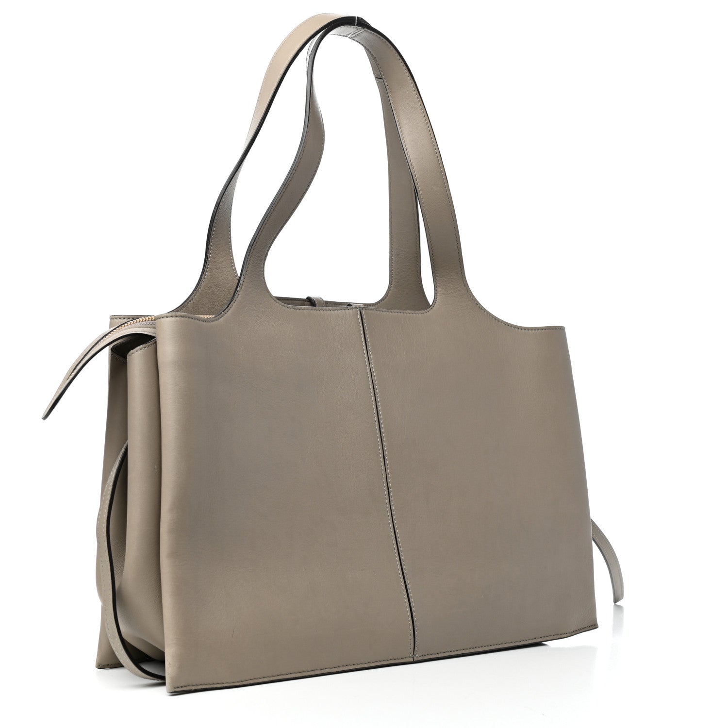 Celine Smooth Calfskin Medium Tri-Fold Bag Souris 3 of 9
