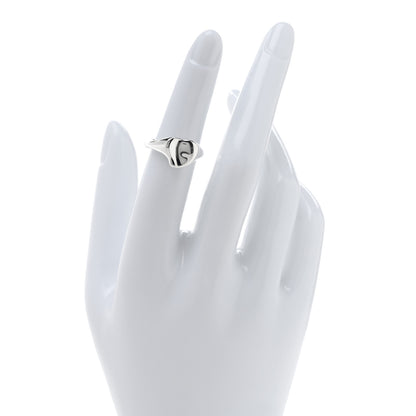 Tiffany Sterling Silver Elsa Peretti Full Heart Ring 49 4.75 2 of 5