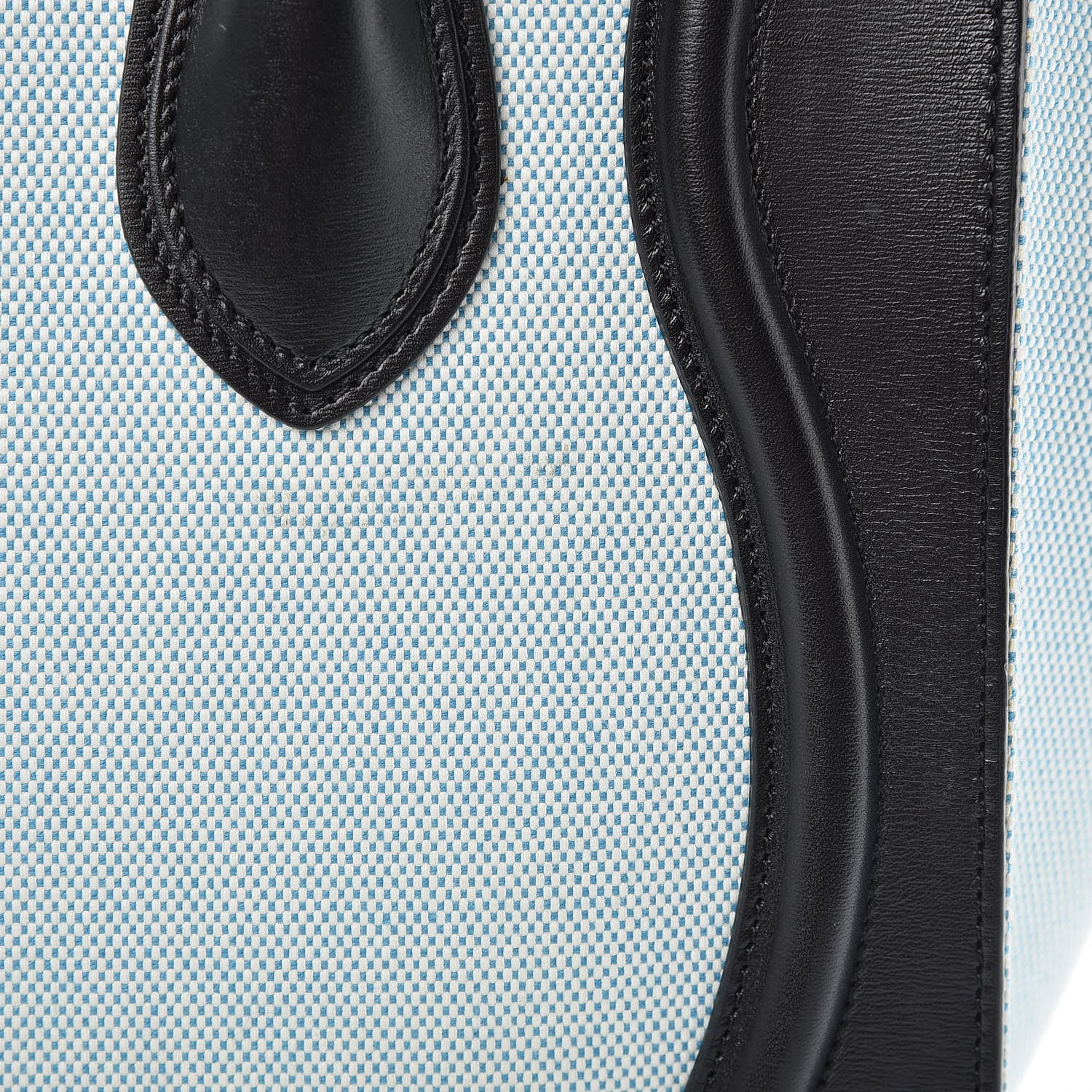 Celine Textile Smooth Calfskin Micro Bi-Color Luggage Blue 12 of 14