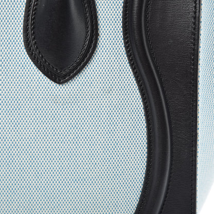 Celine Textile Smooth Calfskin Micro Bi-Color Luggage Blue 12 of 14