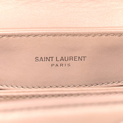 Saint Laurent Calfskin Y Quilted Monogram Toy Loulou Crossbody Bag Marble Pink 10 of 19