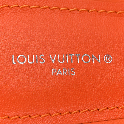 Louis Vuitton Lambskin Embossed Monogram Revival Flat Mules 39 Orange 8 of 9