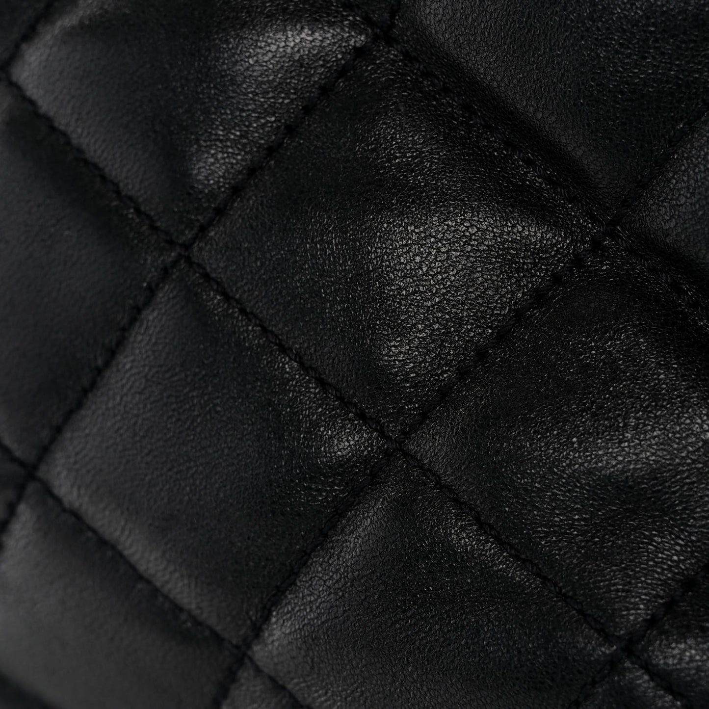 Lambskin Quilted Maxi Icare Shopping Tote Black