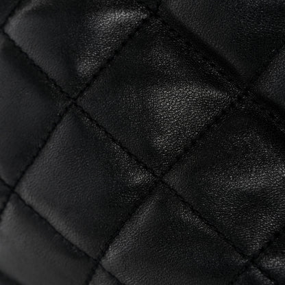Saint Laurent Lambskin Quilted Maxi Icare Shopping Tote Black 13 of 14