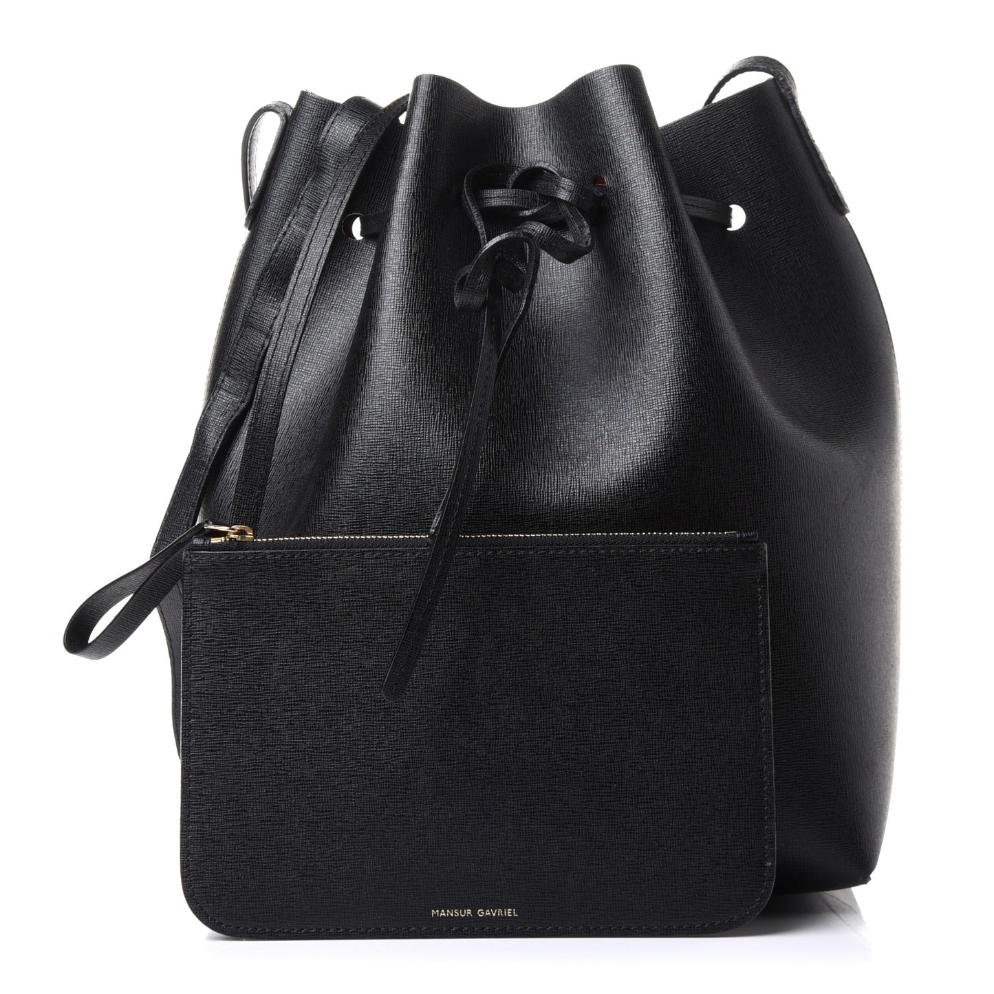 Saffiano Bucket Bag Black Flamma