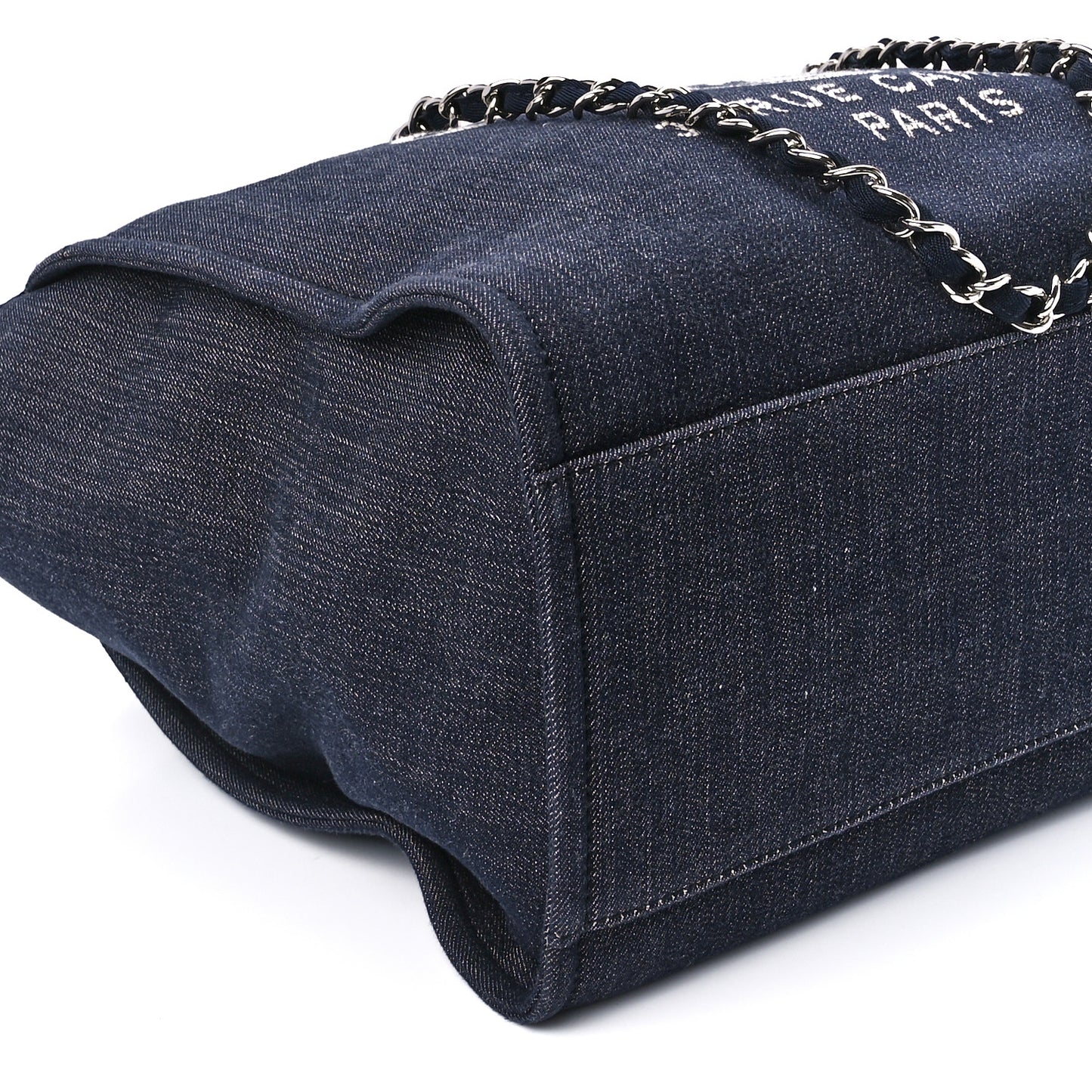 Denim Medium Deauville Tote Dark Blue
